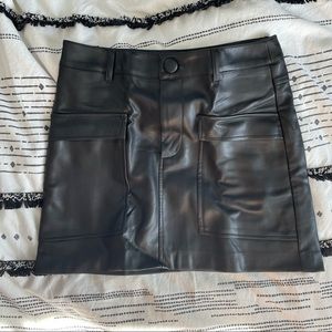 Zara leather miniskirt